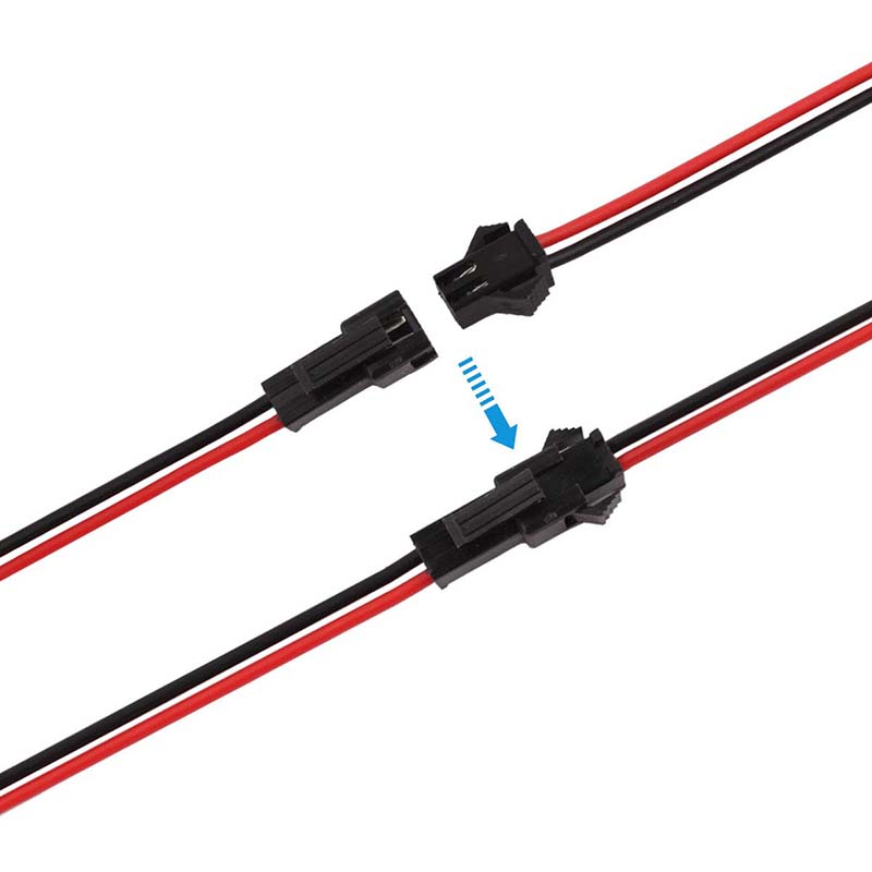 2 Pin JST Connector LED Power Male to Female Connector SM Wire Cable Adapter for 3528 5050 LED Light Strip 2 Pin JST Connector LED Power Male to Female Connector SM Wire Cable Adapter for 3528 5050 LED Light Strip